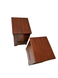 Art Deco Modernist Nightstands by J.A. Muntendam for L.O.V. Oosterbeek, 1920s
